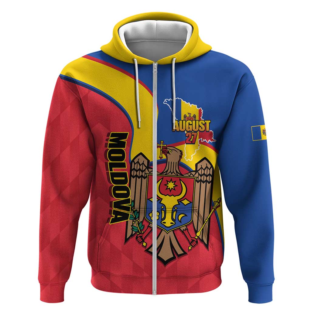 Moldova Independence Day Hoodie August 27 One People One Nation - Wonder Print Shop