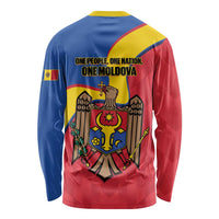 Moldova Independence Day Long Sleeve Shirt August 27 One People One Nation - Wonder Print Shop