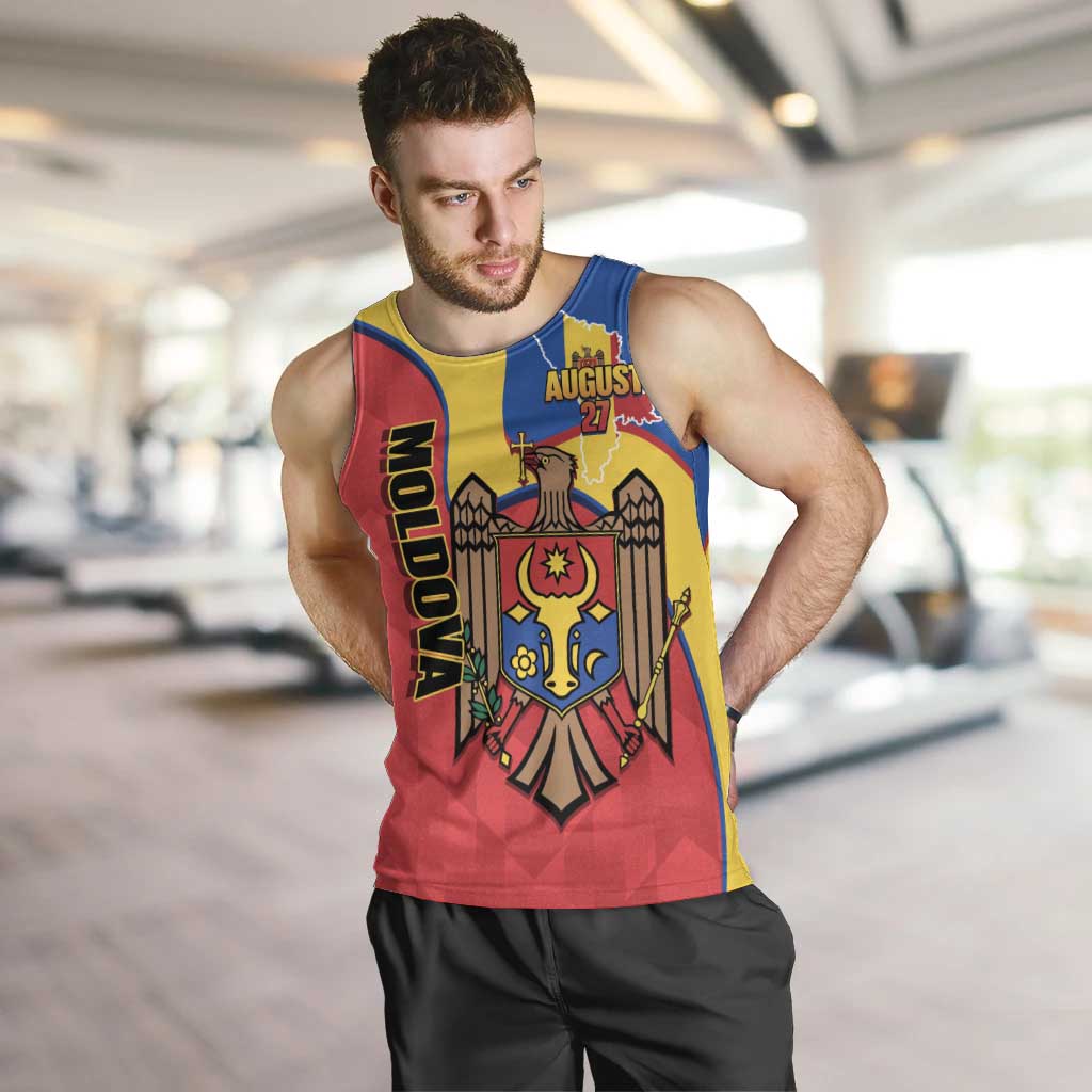 Moldova Independence Day Men Tank Top August 27 One People One Nation - Wonder Print Shop