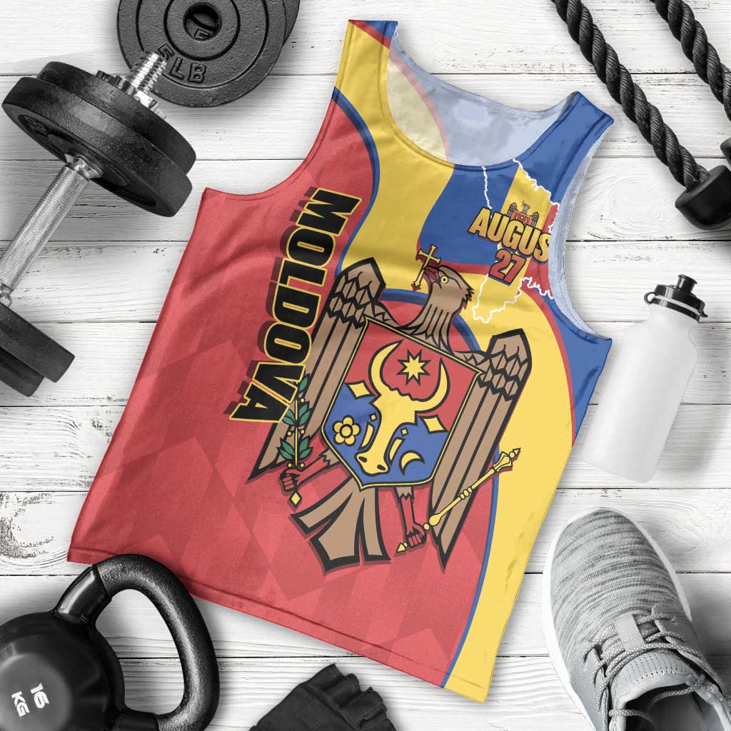 Moldova Independence Day Men Tank Top August 27 One People One Nation - Wonder Print Shop