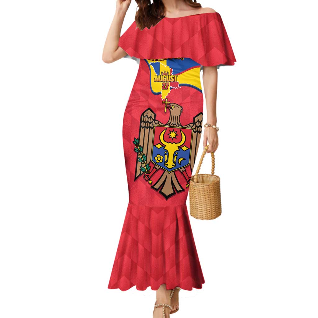 Moldova Independence Day Mermaid Dress August 27 One People One Nation - Wonder Print Shop
