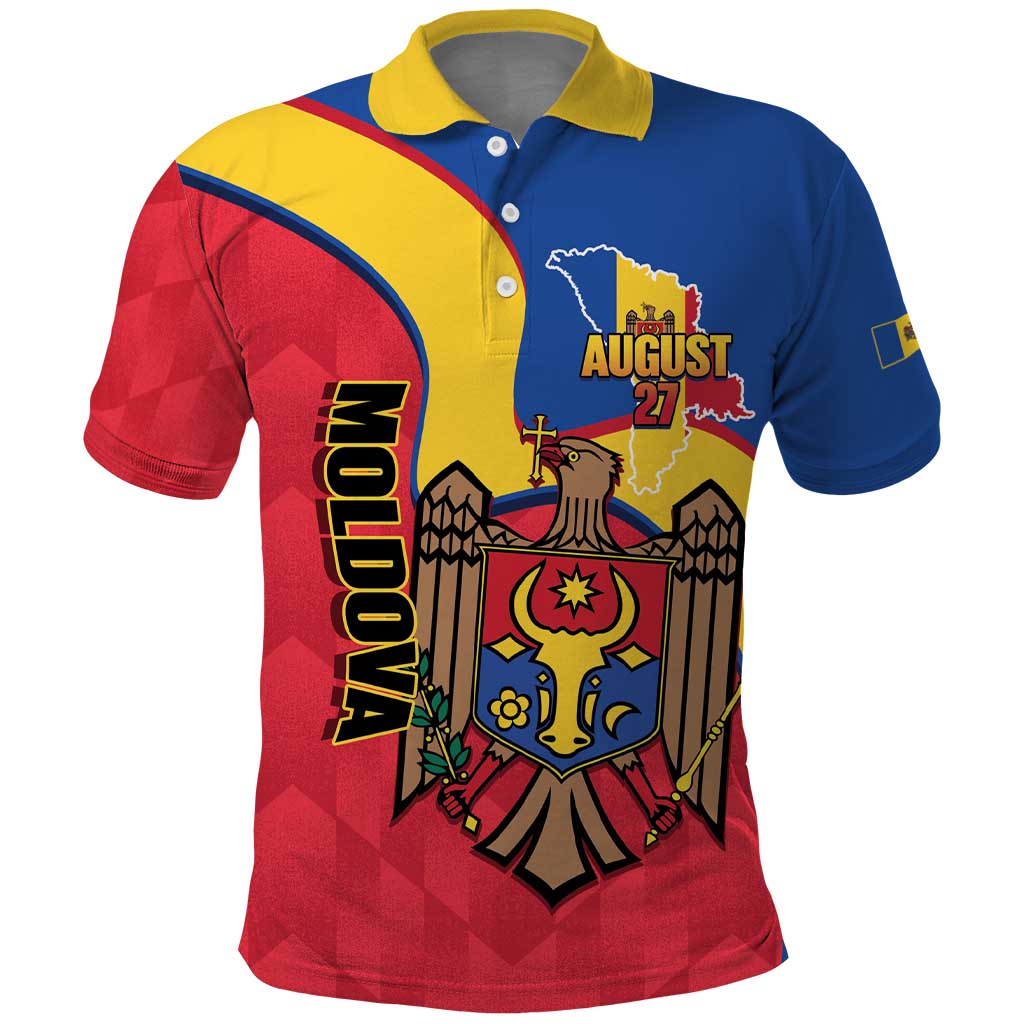 Moldova Independence Day Polo Shirt August 27 One People One Nation - Wonder Print Shop