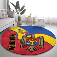 Moldova Independence Day Round Carpet August 27 One People One Nation - Wonder Print Shop