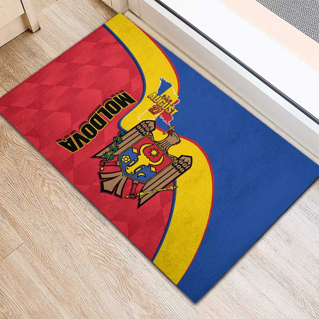 Moldova Independence Day Rubber Doormat August 27 One People One Nation - Wonder Print Shop