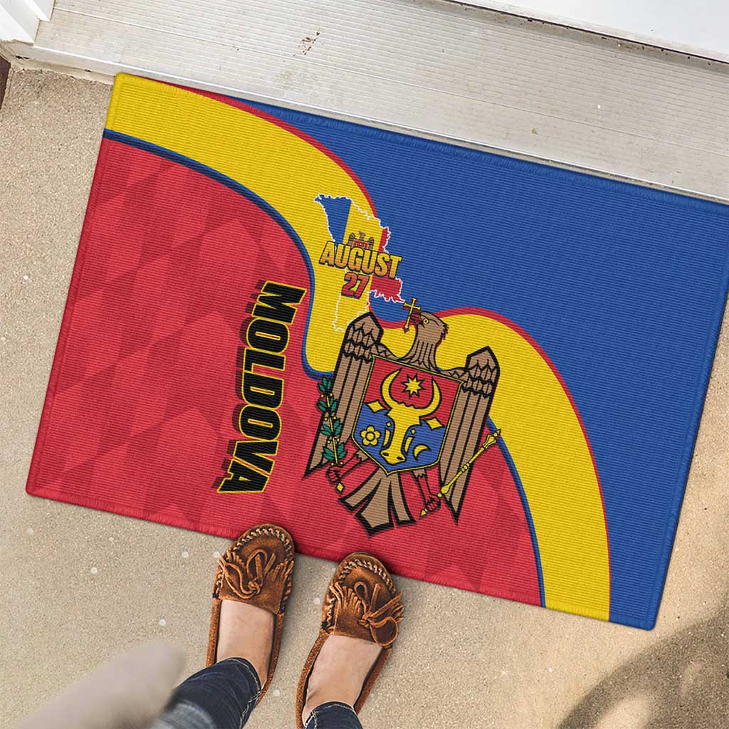 Moldova Independence Day Rubber Doormat August 27 One People One Nation - Wonder Print Shop