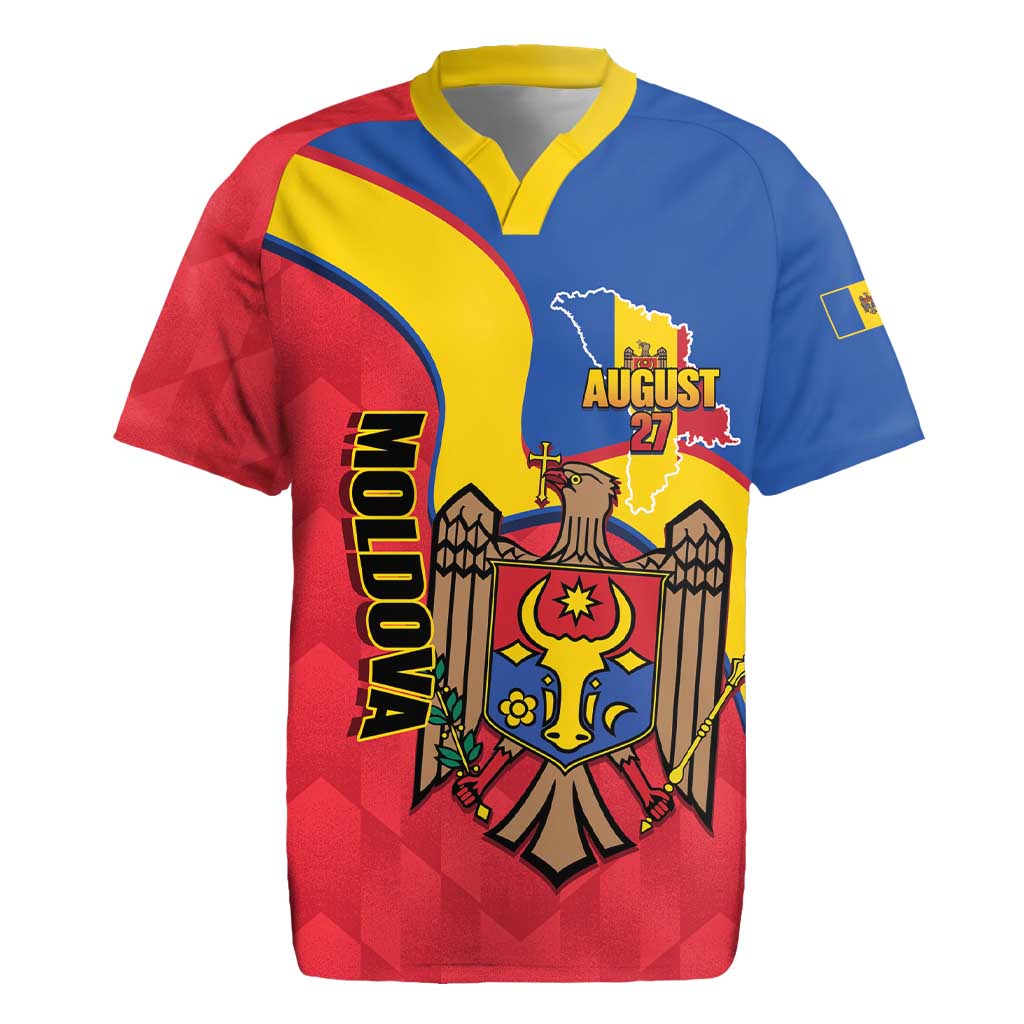 Moldova Independence Day Rugby Jersey August 27 One People One Nation - Wonder Print Shop