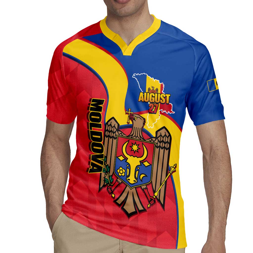 Moldova Independence Day Rugby Jersey August 27 One People One Nation - Wonder Print Shop