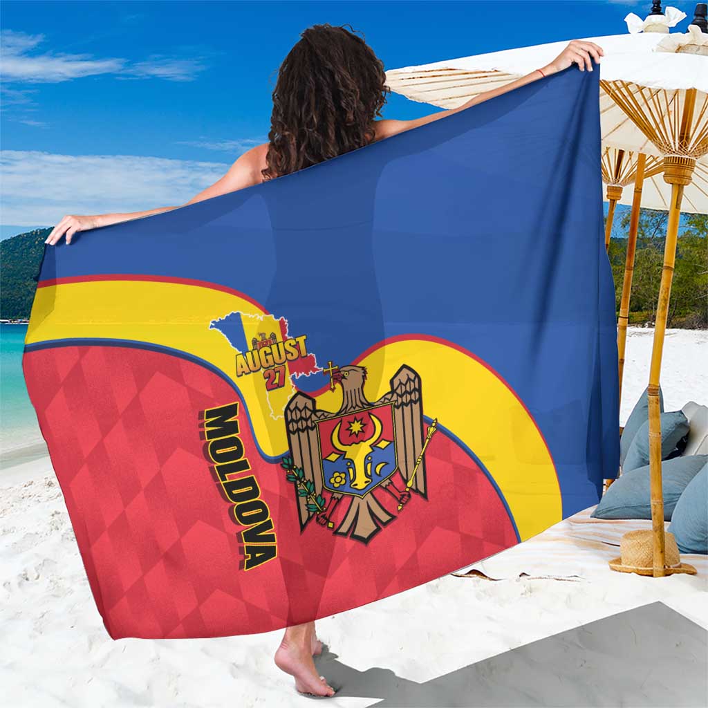 Moldova Independence Day Sarong August 27 One People One Nation - Wonder Print Shop