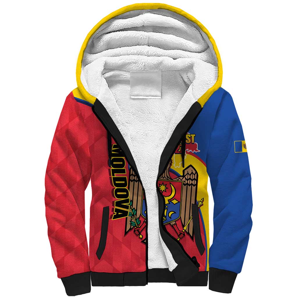 Moldova Independence Day Sherpa Hoodie August 27 One People One Nation - Wonder Print Shop