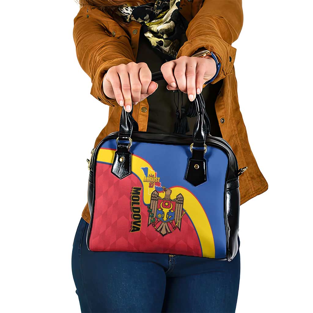 Moldova Independence Day Shoulder Handbag August 27 One People One Nation - Wonder Print Shop