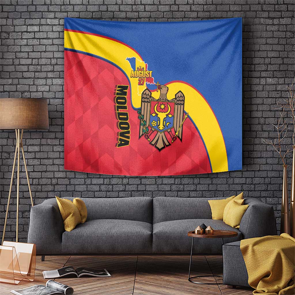 Moldova Independence Day Tapestry August 27 One People One Nation - Wonder Print Shop
