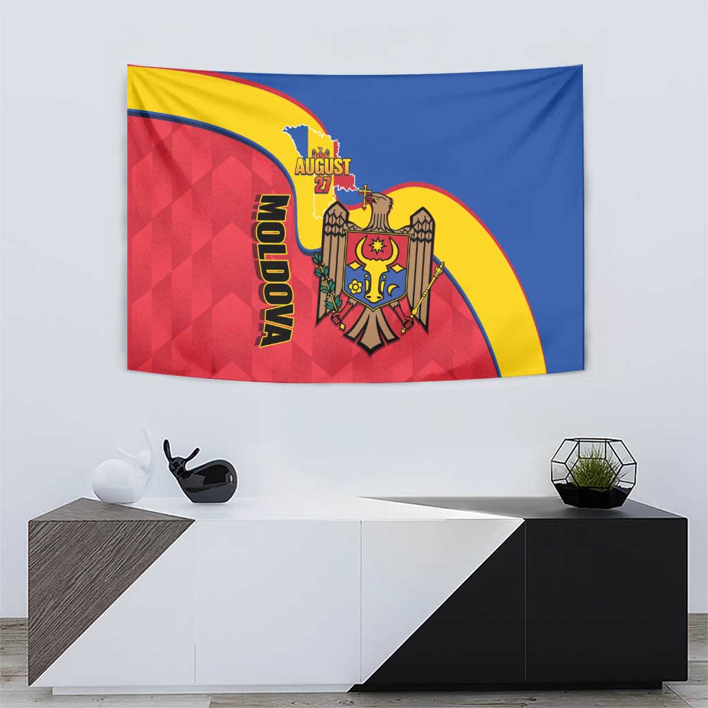 Moldova Independence Day Tapestry August 27 One People One Nation - Wonder Print Shop