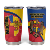 Moldova Independence Day Tumbler Cup August 27 One People One Nation - Wonder Print Shop