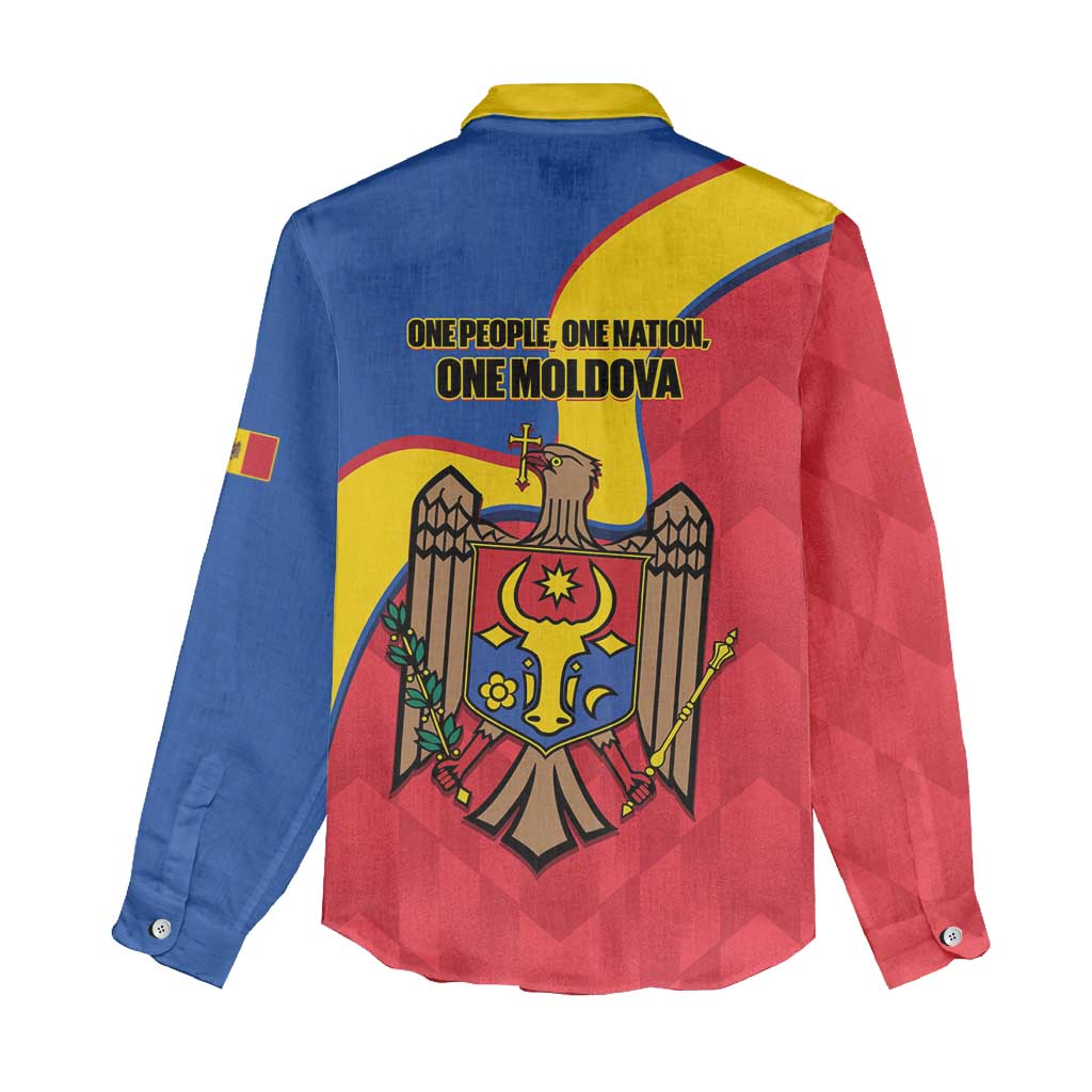 Moldova Independence Day Women Casual Shirt August 27 One People One Nation - Wonder Print Shop