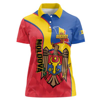 Moldova Independence Day Women Polo Shirt August 27 One People One Nation - Wonder Print Shop