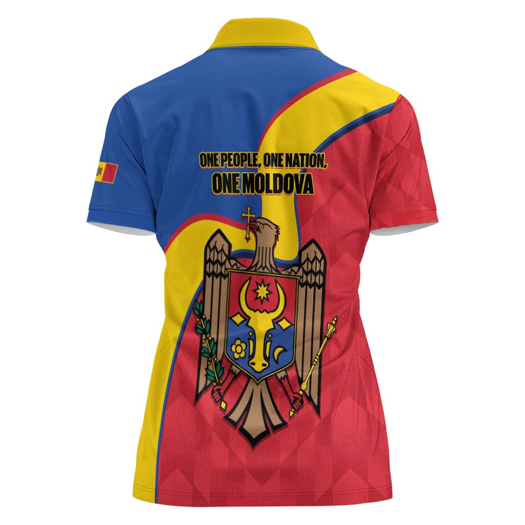 Moldova Independence Day Women Polo Shirt August 27 One People One Nation - Wonder Print Shop