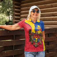 Moldova Independence Day Women Polo Shirt August 27 One People One Nation - Wonder Print Shop