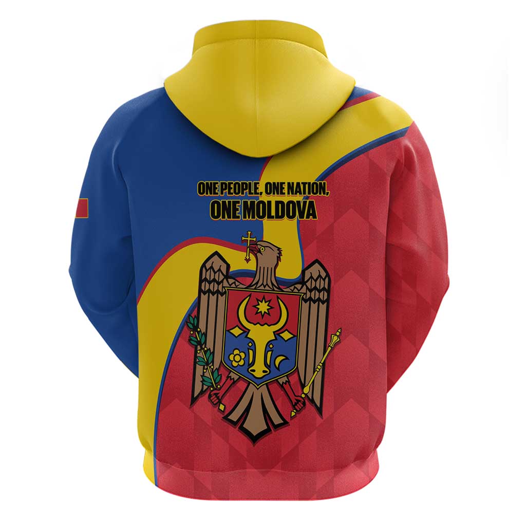 Moldova Independence Day Zip Hoodie August 27 One People One Nation - Wonder Print Shop