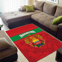 Transnistria Independence Day Area Rug Coat Of Arms Flag Style - Wonder Print Shop