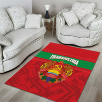 Transnistria Independence Day Area Rug Coat Of Arms Flag Style - Wonder Print Shop