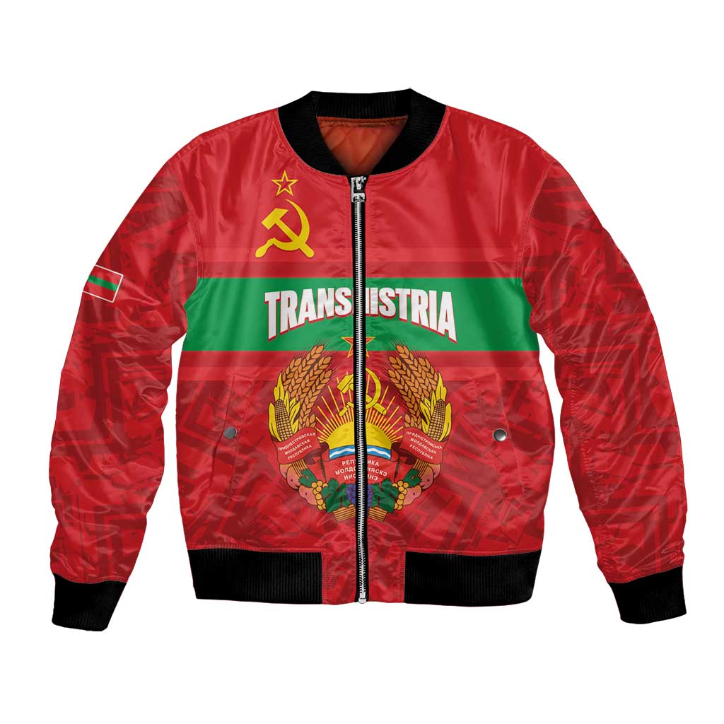 Transnistria Independence Day Bomber Jacket Coat Of Arms Flag Style - Wonder Print Shop