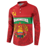Transnistria Independence Day Button Sweatshirt Coat Of Arms Flag Style - Wonder Print Shop
