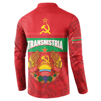 Transnistria Independence Day Button Sweatshirt Coat Of Arms Flag Style - Wonder Print Shop