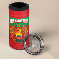 Transnistria Independence Day 4 in 1 Can Cooler Tumbler Coat Of Arms Flag Style - Wonder Print Shop