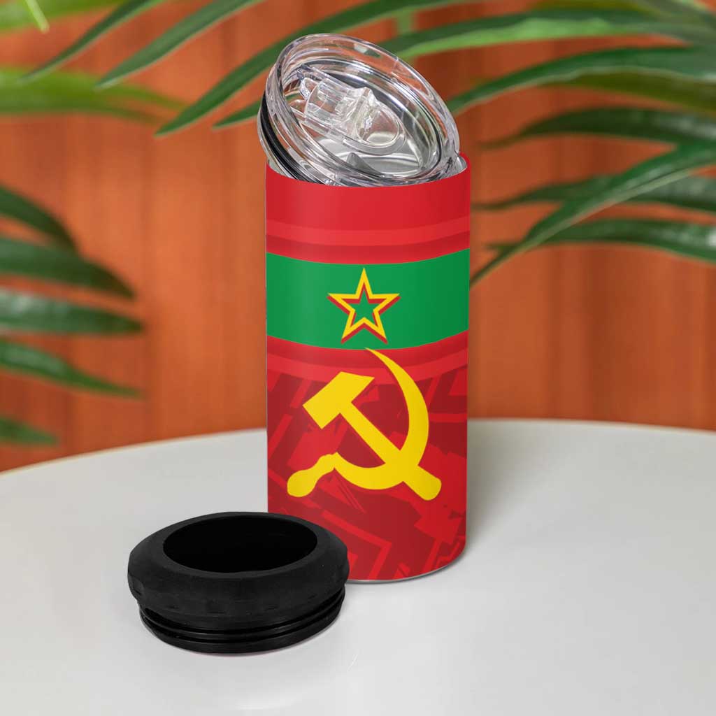 Transnistria Independence Day 4 in 1 Can Cooler Tumbler Coat Of Arms Flag Style - Wonder Print Shop
