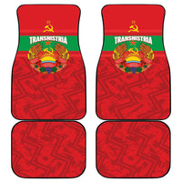 Transnistria Independence Day Car Mats Coat Of Arms Flag Style - Wonder Print Shop