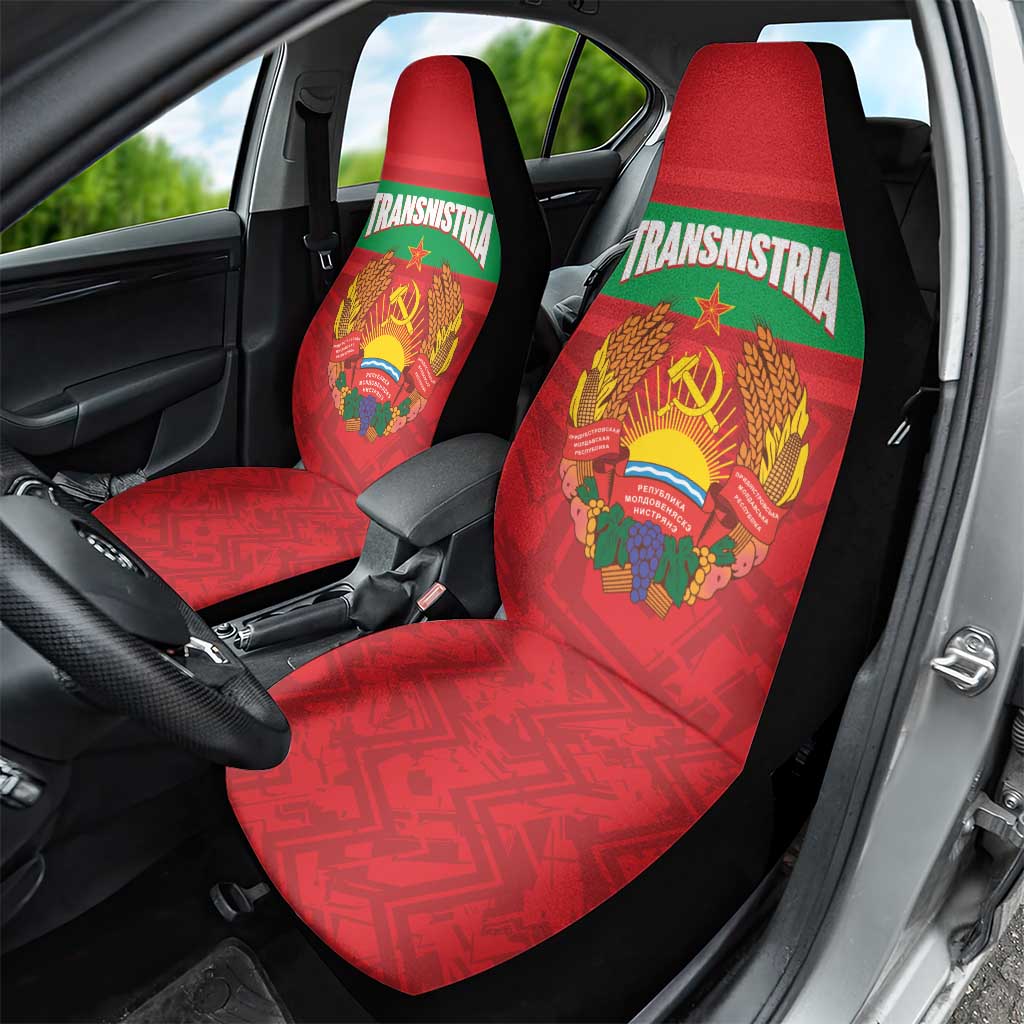 Transnistria Independence Day Car Seat Cover Coat Of Arms Flag Style - Wonder Print Shop