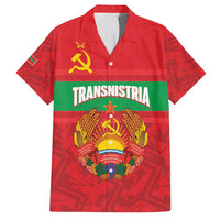 Transnistria Independence Day Family Matching Long Sleeve Bodycon Dress and Hawaiian Shirt Coat Of Arms Flag Style - Wonder Print Shop
