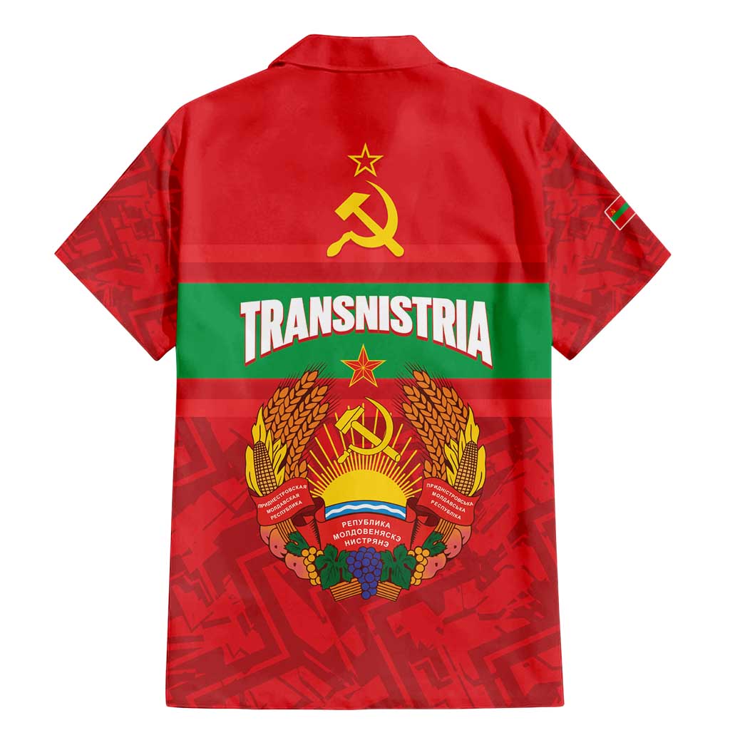 Transnistria Independence Day Family Matching Mermaid Dress and Hawaiian Shirt Coat Of Arms Flag Style - Wonder Print Shop