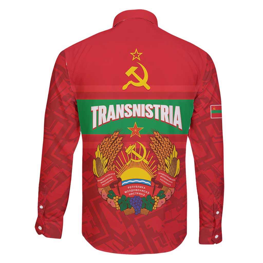 Transnistria Independence Day Family Matching Short Sleeve Bodycon Dress and Hawaiian Shirt Coat Of Arms Flag Style - Wonder Print Shop