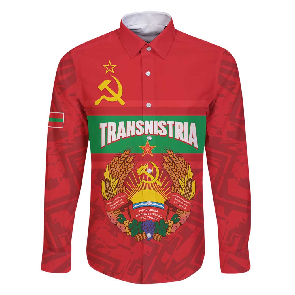 Transnistria Independence Day Family Matching Tank Maxi Dress and Hawaiian Shirt Coat Of Arms Flag Style - Wonder Print Shop