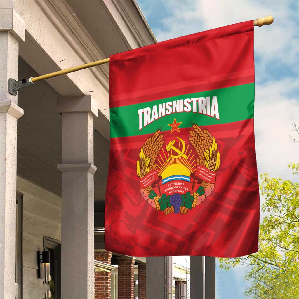 Transnistria Independence Day Garden Flag Coat Of Arms Flag Style - Wonder Print Shop