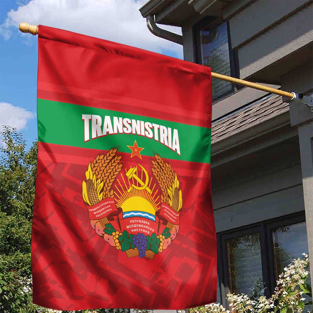 Transnistria Independence Day Garden Flag Coat Of Arms Flag Style - Wonder Print Shop