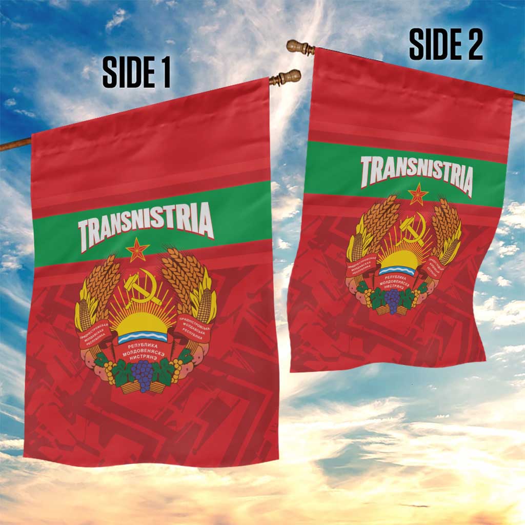 Transnistria Independence Day Garden Flag Coat Of Arms Flag Style - Wonder Print Shop
