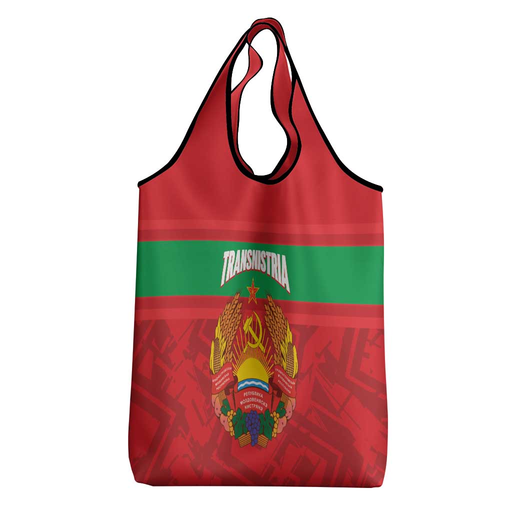 Transnistria Independence Day Grocery Bag Coat Of Arms Flag Style - Wonder Print Shop