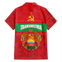 Transnistria Independence Day Hawaiian Shirt Coat Of Arms Flag Style - Wonder Print Shop