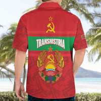 Transnistria Independence Day Hawaiian Shirt Coat Of Arms Flag Style - Wonder Print Shop