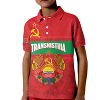 Transnistria Independence Day Kid Polo Shirt Coat Of Arms Flag Style - Wonder Print Shop