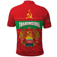 Transnistria Independence Day Polo Shirt Coat Of Arms Flag Style - Wonder Print Shop