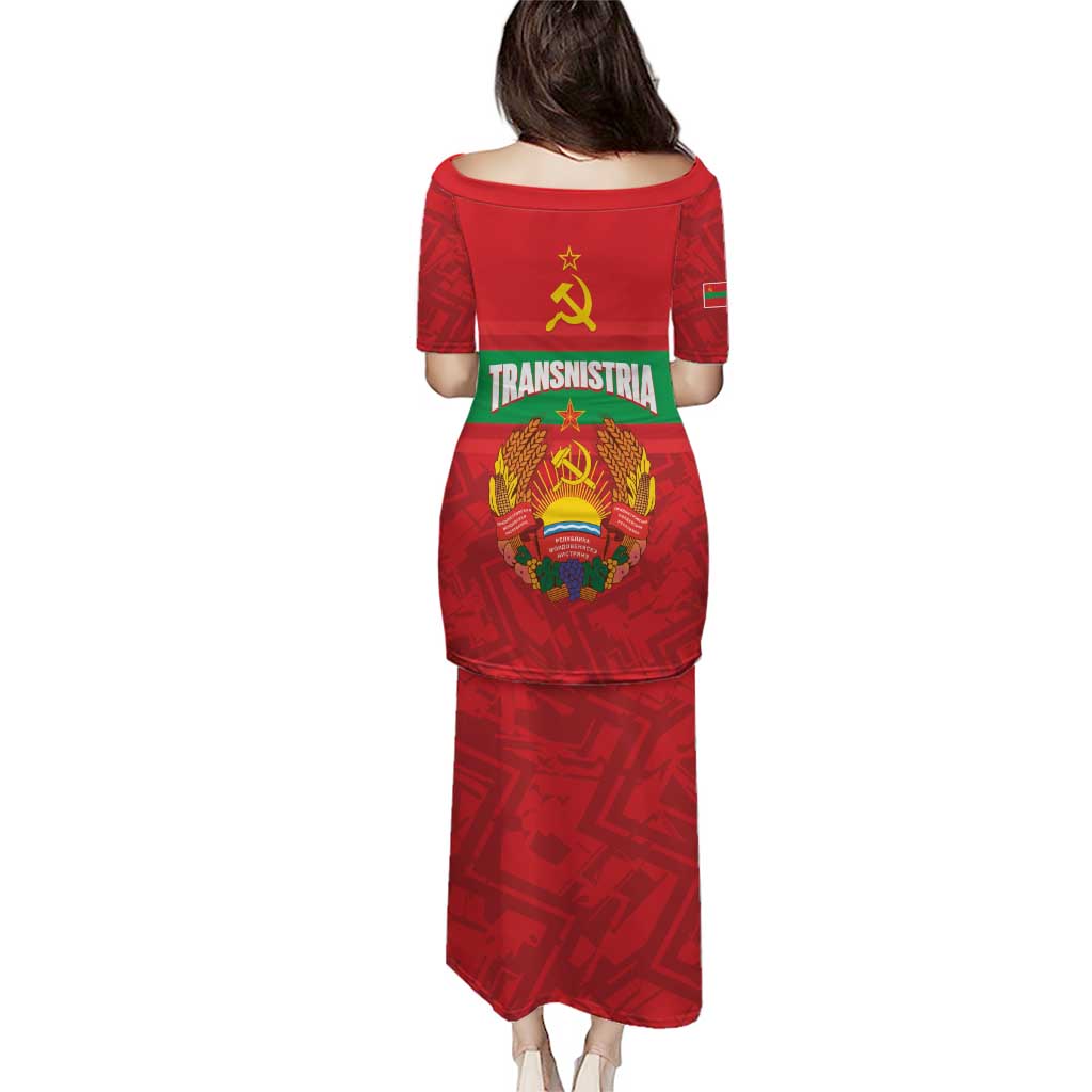 Transnistria Independence Day Puletasi Coat Of Arms Flag Style - Wonder Print Shop