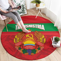 Transnistria Independence Day Round Carpet Coat Of Arms Flag Style - Wonder Print Shop