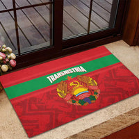 Transnistria Independence Day Rubber Doormat Coat Of Arms Flag Style - Wonder Print Shop