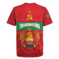 Transnistria Independence Day Rugby Jersey Coat Of Arms Flag Style - Wonder Print Shop