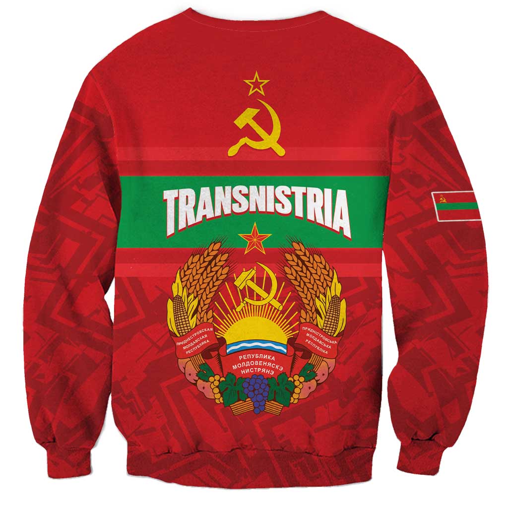 Transnistria Independence Day Sweatshirt Coat Of Arms Flag Style - Wonder Print Shop