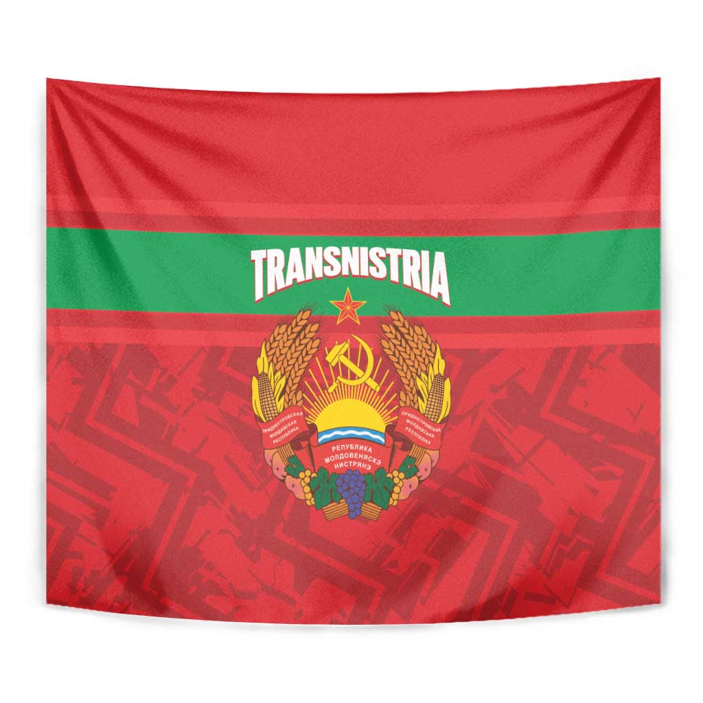 Transnistria Independence Day Tapestry Coat Of Arms Flag Style - Wonder Print Shop