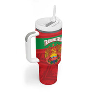 Transnistria Independence Day Tumbler With Handle Coat Of Arms Flag Style - Wonder Print Shop
